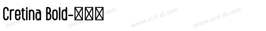 Cretina Bold字体转换